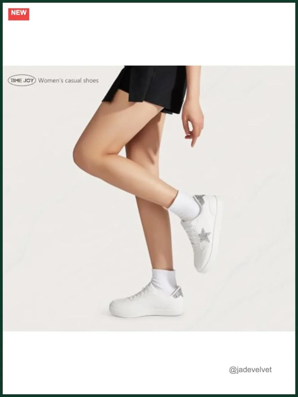 PU Leather Women's Glitter Star Sneakers Cute Lace-Up Low Top Shoes